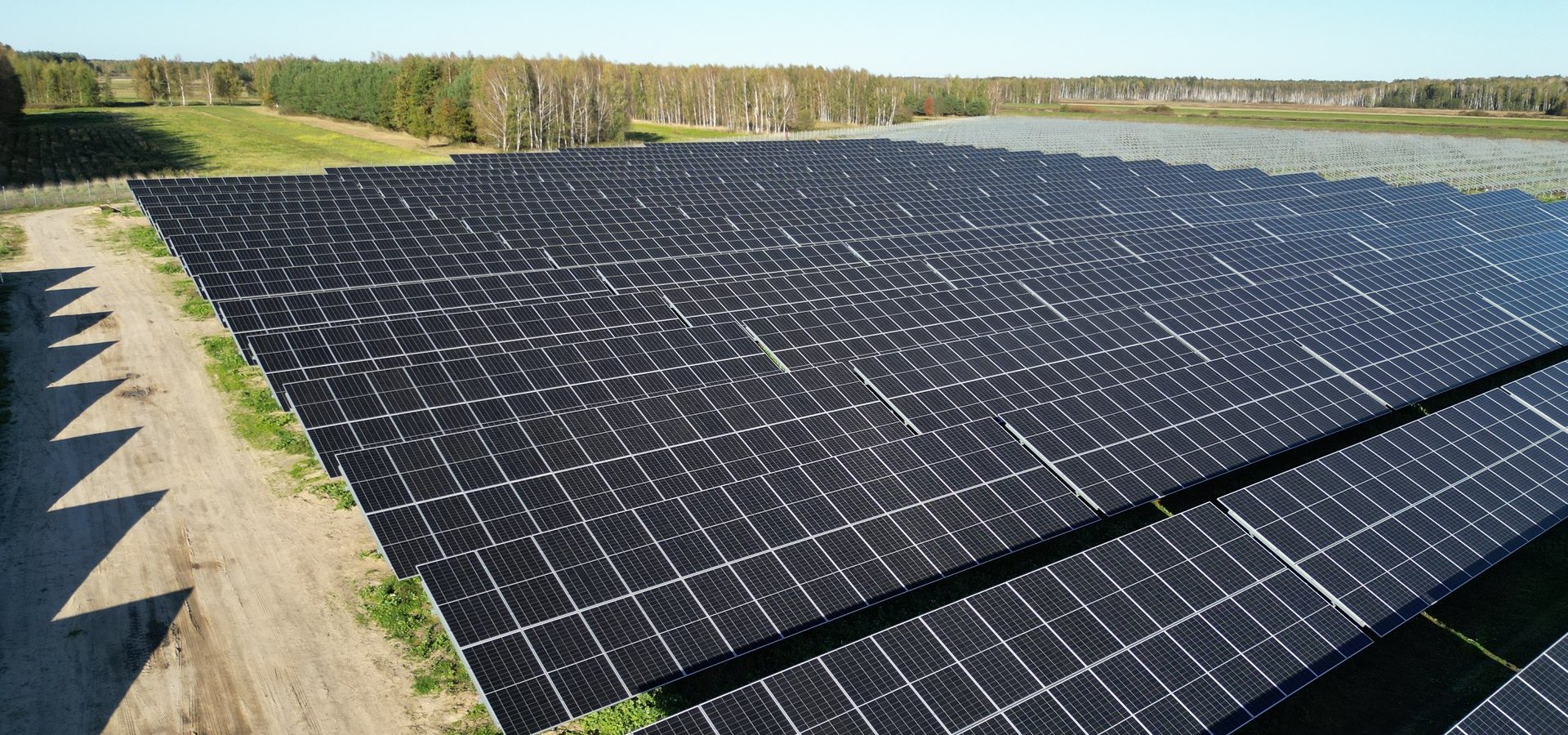 Farma solarna z drona